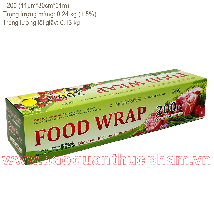 Màng bọc thực phẩm FoodWrap F200 (30cm*61m)